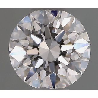 0.57 Carat Round D VVS1 EX GIA Natural Diamond