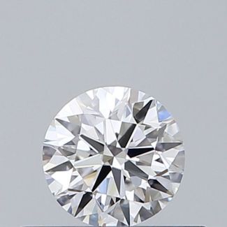 0.3 Carat Round D VVS2 EX VG GIA Natural Diamond