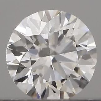 0.19 Carat Round D VVS2 EX GIA Natural Diamond