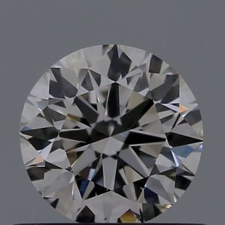 0.53 Carat Round G VS2 VG EX GIA Natural Diamond