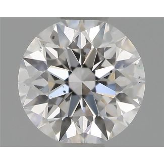 0.53 Carat Round D SI1 EX GIA Natural Diamond