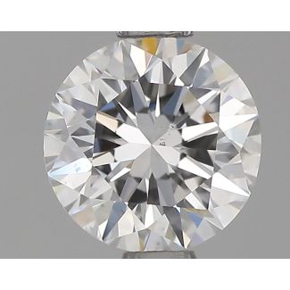 0.9 Carat Round E VS2 VG EX GIA Natural Diamond