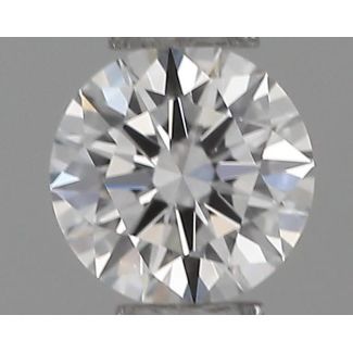 0.19 Carat Round E VVS1 EX VG GIA Natural Diamond