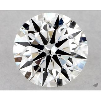 0.45 Carat Round F SI2 EX GIA Natural Diamond