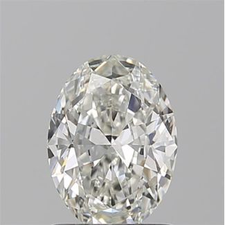 0.92 Carat Oval H VVS1 - EX VG GIA Natural Diamond