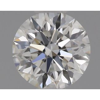 0.36 Carat Round F VVS1 EX GIA Natural Diamond