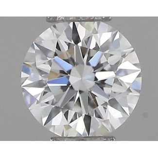 0.23 Carat Round F VVS1 EX GIA Natural Diamond