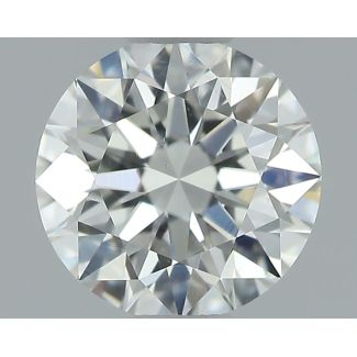 0.54 Carat Round H VS2 EX GIA Natural Diamond