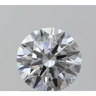 0.58 Carat Round D VVS1 EX GIA Natural Diamond