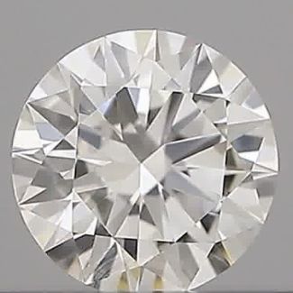 0.30 Carat Round H VVS1 EX IGI Natural Diamond