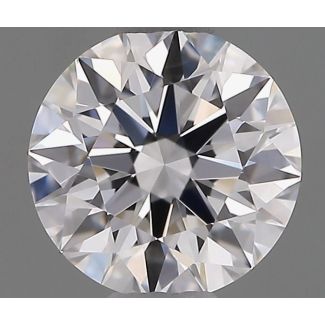 0.63 Carat Round D VVS2 EX GIA Natural Diamond