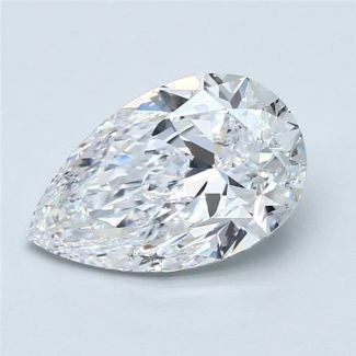 2.52 Carat Pear D SI2 - EX GIA Natural Diamond