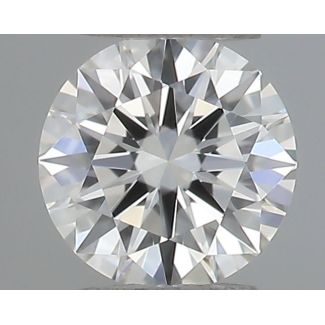 0.18 Carat Round G VVS2 EX GIA Natural Diamond