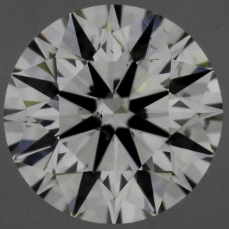 0.50 Carat Round J SI1 EX VG GIA Natural Diamond