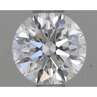 0.51 Carat Round D VVS1 EX GIA Natural Diamond