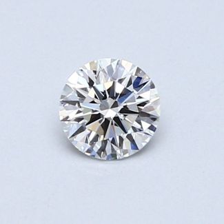 0.41 Carat Round E VS2 EX VG GIA Natural Diamond