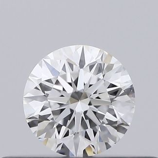 0.23 Carat Round D VVS2 EX GIA Natural Diamond