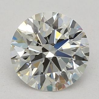 0.53 Carat Round H VVS1 EX GIA Natural Diamond