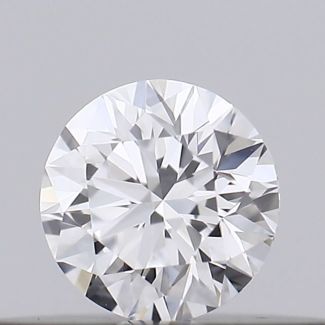 0.17 Carat Round D VVS2 EX GIA Natural Diamond