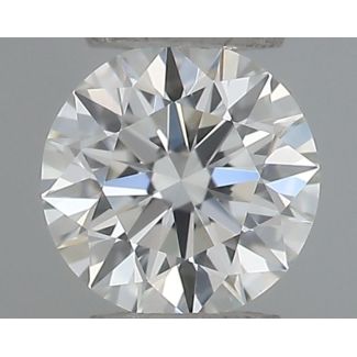 0.19 Carat Round H VVS1 EX GIA Natural Diamond