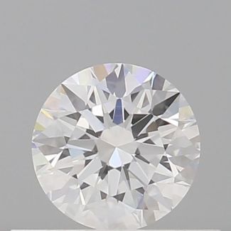 0.42 Carat Round D VVS2 EX GIA Natural Diamond