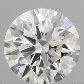 0.57 Carat Round H VS2 EX GIA Natural Diamond