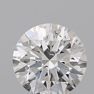 0.6 Carat Round F SI1 EX GIA Natural Diamond