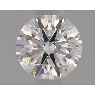 0.40 Carat Round F SI2 EX VG GIA Natural Diamond