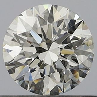 0.52 Carat Round G VVS2 EX GIA Natural Diamond