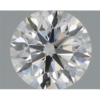 0.56 Carat Round F VS1 EX GIA Natural Diamond