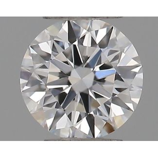 0.23 Carat Round E VVS2 EX GIA Natural Diamond