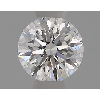 0.33 Carat Round D SI1 EX GIA Natural Diamond