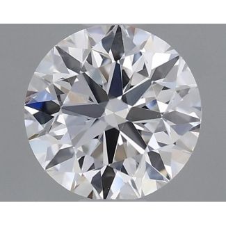 0.6 Carat Round D VVS2 VG EX GIA Natural Diamond