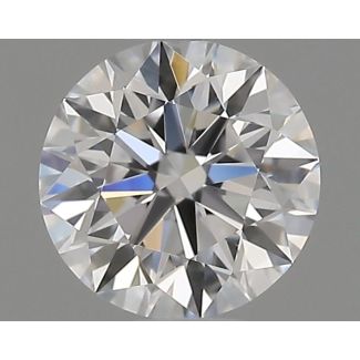 0.46 Carat Round D VVS1 EX GIA Natural Diamond