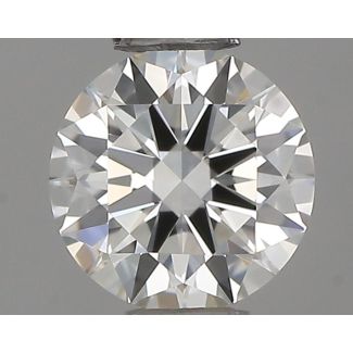 0.33 Carat Round H VVS1 EX IGI Natural Diamond