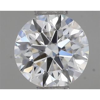 0.40 Carat Round F VVS2 EX GIA Natural Diamond