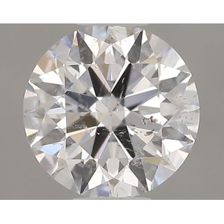 0.5 Carat Round F SI2 EX GIA Natural Diamond