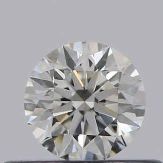 0.31 Carat Round H VVS2 EX GIA Natural Diamond