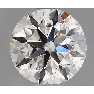 0.9 Carat Round F SI1 EX GIA Natural Diamond