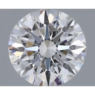 0.57 Carat Round E SI1 EX GIA Natural Diamond