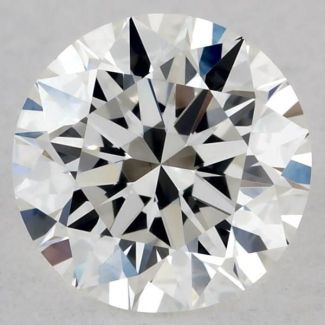 0.55 Carat Round H VVS1 EX GIA Natural Diamond