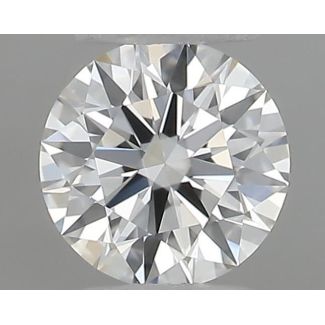 0.18 Carat Round F IF EX GIA Natural Diamond