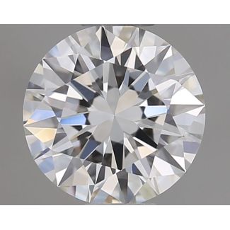 0.5 Carat Round F IF EX GIA Natural Diamond