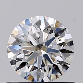 0.56 Carat Round D VS2 EX GIA Natural Diamond