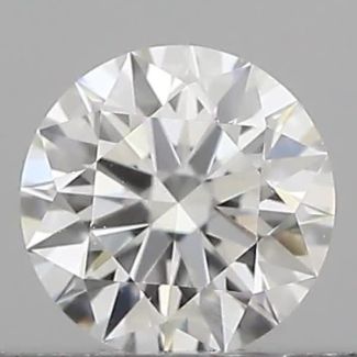 0.22 Carat Round E VVS1 EX GIA Natural Diamond