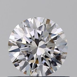 0.52 Carat Round F VS1 EX GIA Natural Diamond