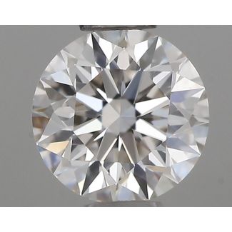 0.41 Carat Round H VVS1 EX IGI Natural Diamond