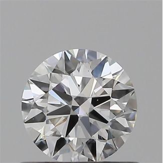 0.50 Carat Round E VVS2 EX VG GIA Natural Diamond