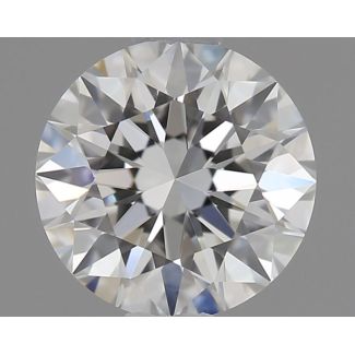 0.51 Carat Round G VVS2 EX GIA Natural Diamond