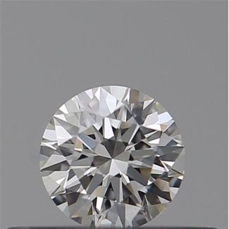 0.19 Carat Round H VVS1 EX GIA Natural Diamond